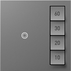 LEGRAND ASTM2M2 ADORNE  Timer Switch, Manual On/Timed Off, Magnesium, with Microban