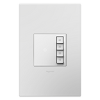 LEGRAND ASTM2W2 ADORNE  Timer Switch, Manual On/Timed Off, White, with Microban
