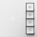 LEGRAND ASTM2W2 ADORNE  Timer Switch, Manual On/Timed Off, White, with Microban
