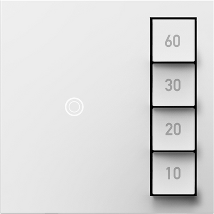 LEGRAND ASTM2W2 ADORNE  Timer Switch, Manual On/Timed Off, White, with Microban