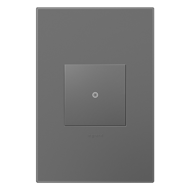 LEGRAND ASTP1532M4 ADORNE  sofTap Switch, Magnesium, with Microban