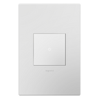 LEGRAND ASTP1532W4 ADORNE  sofTap Switch, White, with Microban