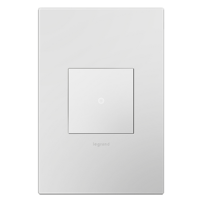 LEGRAND ASTP1532W4 ADORNE  sofTap Switch, White, with Microban