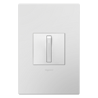 LEGRAND ASWR1532W4 ADORNE  Whisper Switch, White, with Microban