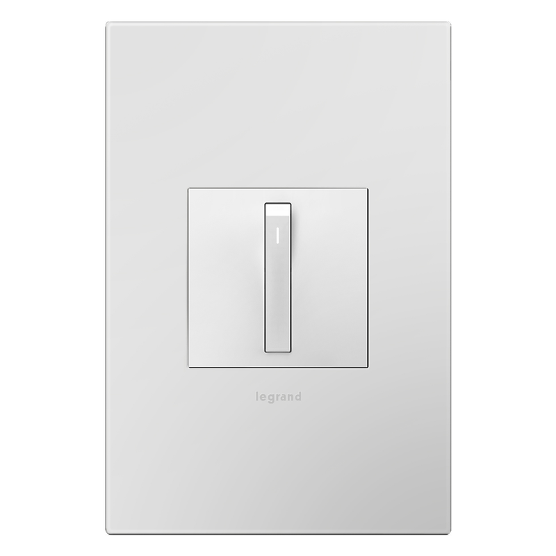 LEGRAND ASWR1532W4 ADORNE  Whisper Switch, White, with Microban