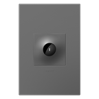 LEGRAND ASWV1532M2 ADORNE  15A Wave Switch, Magnesium, with Microban