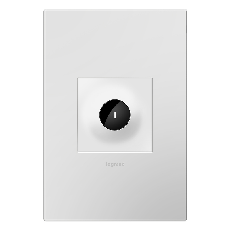 LEGRAND ASWV1532W2 ADORNE  15A Wave Switch, White, with Microban