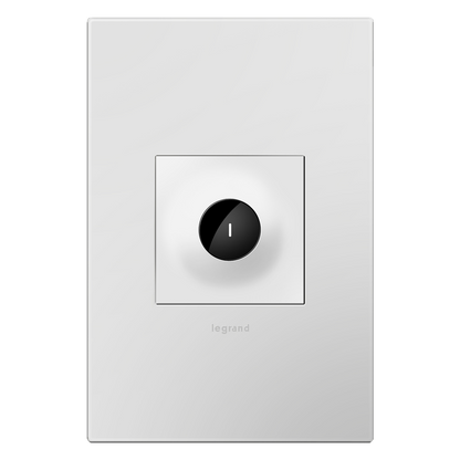 LEGRAND ASWV1532W2 ADORNE  15A Wave Switch, White, with Microban