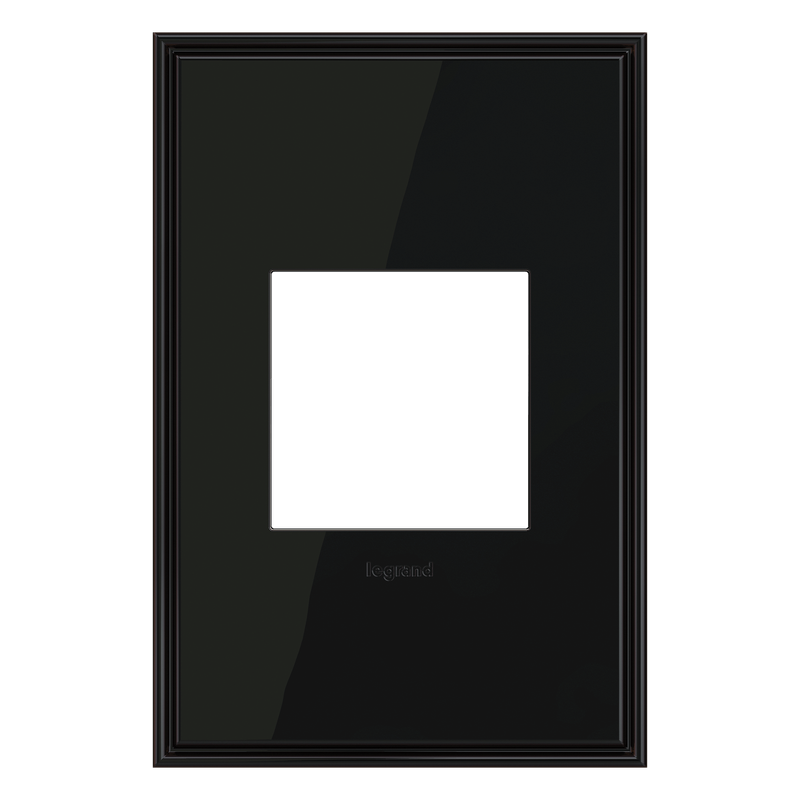 LEGRAND AWC1G2BLN4 ADORNE  Black Nickel One-Gang Screwless Wall Plate