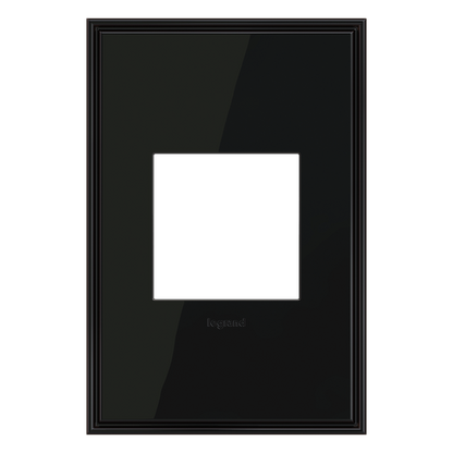 LEGRAND AWC1G2BLN4 ADORNE  Black Nickel One-Gang Screwless Wall Plate