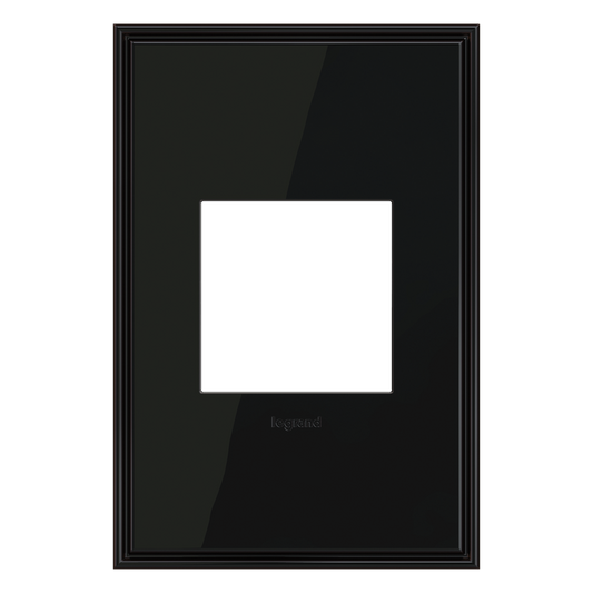 LEGRAND AWC1G2BLN4 ADORNE  Black Nickel One-Gang Screwless Wall Plate