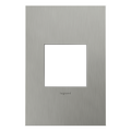 LEGRAND AWC1G2BS4 ADORNE  Brushed Stainless Steel One-Gang Screwless Wall Plate