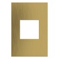 LEGRAND AWC1G2BSB4 ADORNE  Brushed Satin Brass One-Gang Screwless Wall Plate
