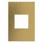 LEGRAND AWC1G2BSB4 ADORNE  Brushed Satin Brass One-Gang Screwless Wall Plate