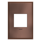 LEGRAND AWC1G2MAC4 ADORNE  Matte Antique Copper One-Gang Screwless Wall Plate
