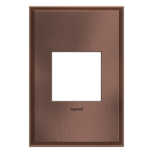 LEGRAND AWC1G2MAC4 ADORNE  Matte Antique Copper One-Gang Screwless Wall Plate