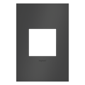 LEGRAND AWC1G2SBL4 ADORNE  Satin Black One-Gang Screwless Wall Plate