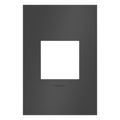 LEGRAND AWC1G2SBL4 ADORNE  Satin Black One-Gang Screwless Wall Plate