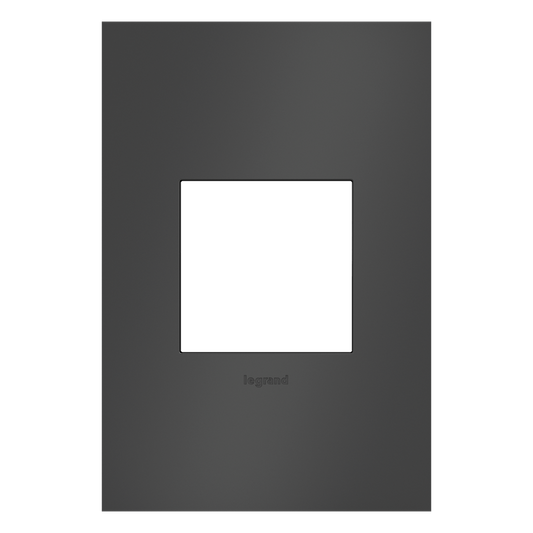 LEGRAND AWC1G2SBL4 ADORNE  Satin Black One-Gang Screwless Wall Plate