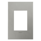 LEGRAND AWC1G3BS4 ADORNE  Brushed Stainless Steel One-Gang-Plus Screwless Wall Plate