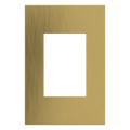 LEGRAND AWC1G3BSB4 ADORNE  Brushed Satin Brass One-Gang-Plus Screwless Wall Plate