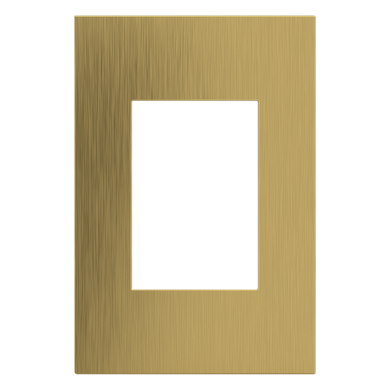 LEGRAND AWC1G3BSB4 ADORNE  Brushed Satin Brass One-Gang-Plus Screwless Wall Plate