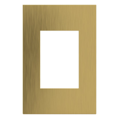 LEGRAND AWC1G3BSB4 ADORNE  Brushed Satin Brass One-Gang-Plus Screwless Wall Plate