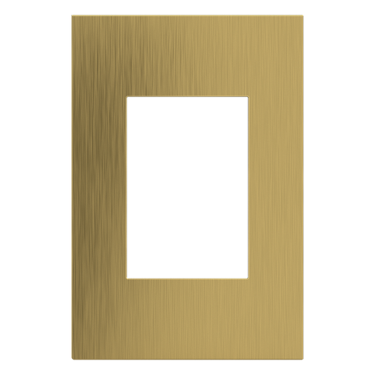 LEGRAND AWC1G3BSB4 ADORNE  Brushed Satin Brass One-Gang-Plus Screwless Wall Plate