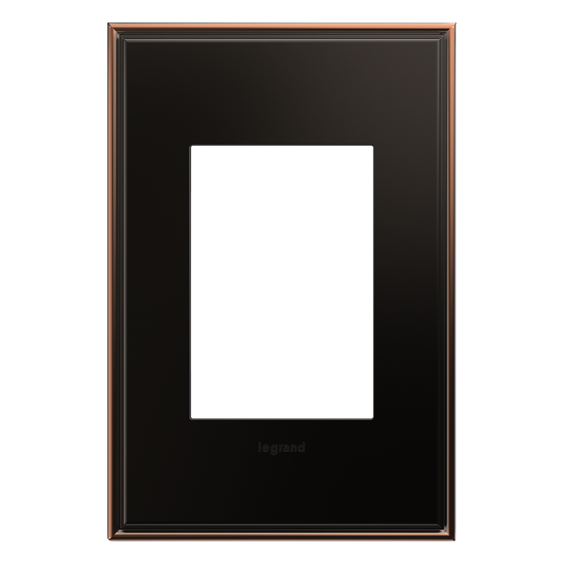 LEGRAND AWC1G3OB4 ADORNE  Oil-Rubbed Bronze One-Gang-Plus Screwless Wall Plate