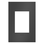 LEGRAND AWC1G3SBL4 ADORNE  Satin Black One-Gang-Plus Screwless Wall Plate