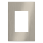 LEGRAND AWC1G3SN4 ADORNE  Satin Nickel One-Gang-Plus Screwless Wall Plate