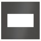 LEGRAND AWC2GBBN4 ADORNE  Brushed Black Nickel Two-Gang Wall Plate