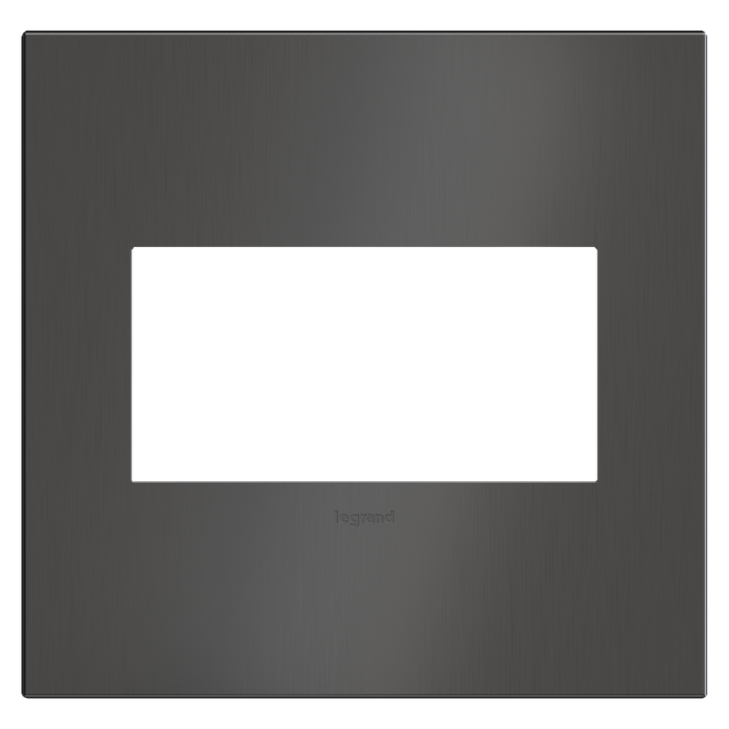 LEGRAND AWC2GBBN4 ADORNE  Brushed Black Nickel Two-Gang Wall Plate