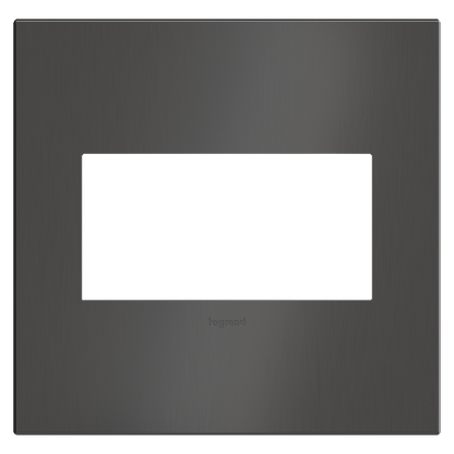 LEGRAND AWC2GBBN4 ADORNE  Brushed Black Nickel Two-Gang Wall Plate