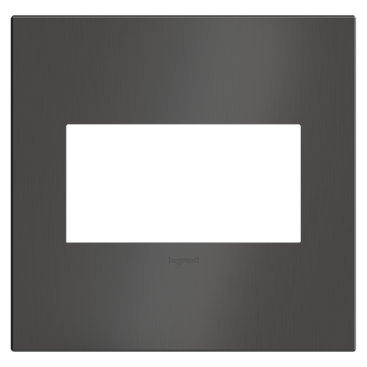 LEGRAND AWC2GBBN4 ADORNE  Brushed Black Nickel Two-Gang Wall Plate