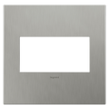 LEGRAND AWC2GBS4 ADORNE  Brushed Stainless Steel Two-Gang Screwless Wall Plate