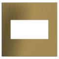 LEGRAND AWC2GBSB4 ADORNE  Brushed Satin Brass Two-Gang Screwless Wall Plate