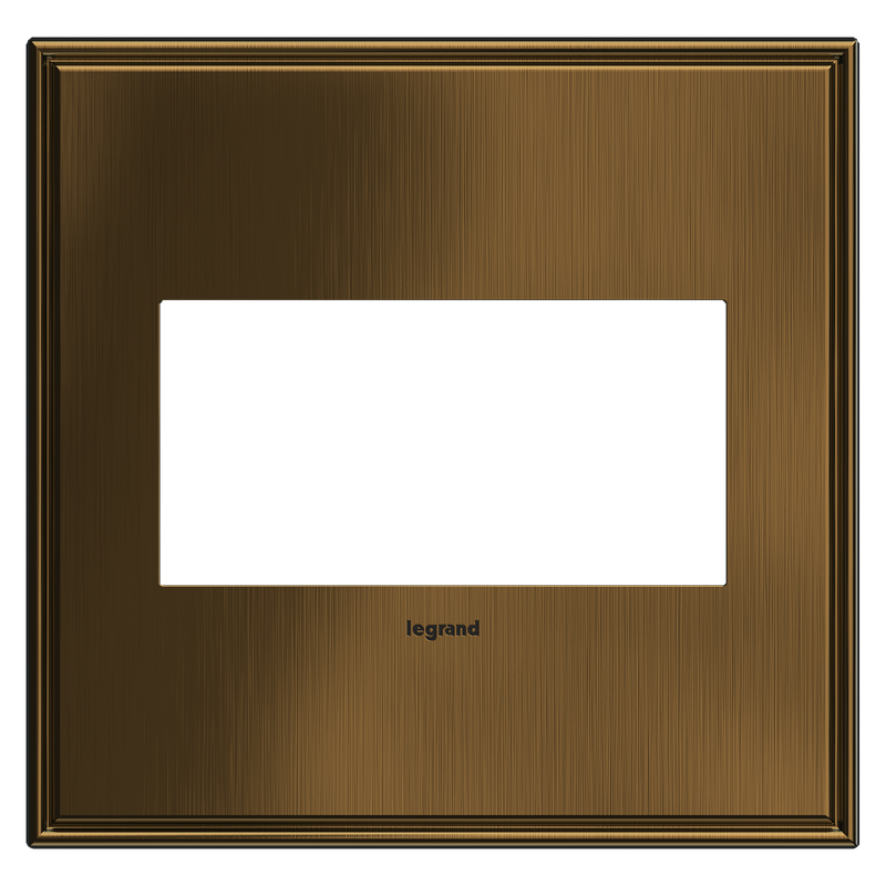 LEGRAND AWC2GCOF4 ADORNE  Coffee Two-Gang Screwless Wall Plate