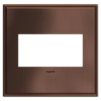 LEGRAND AWC2GMAC4 ADORNE  Matte Antique Copper Two-Gang Screwless Wall Plate