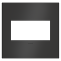 LEGRAND AWC2GSBL4 ADORNE  Satin Black Two-Gang Screwless Wall Plate
