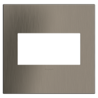 LEGRAND AWC2GSN4 ADORNE  Satin Nickel Two-Gang Screwless Wall Plate