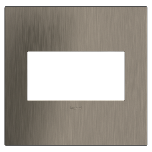 LEGRAND AWC2GSN4 Adorne Satin Nickel Satin Nickel, 2-Gang Wall Plate