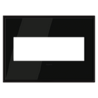 LEGRAND AWC3GBLN4 ADORNE  Black Nickel Three-Gang Screwless Wall Plate