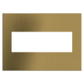 LEGRAND AWC3GBSB4 ADORNE  Brushed Satin Brass Three-Gang Screwless Wall Plate