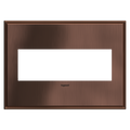 LEGRAND AWC3GMAC4 ADORNE  Matte Antique Copper Three-Gang Screwless Wall Plate