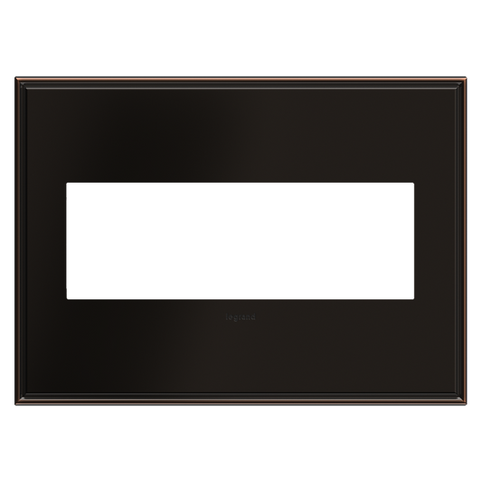 LEGRAND AWC3GOB4 ADORNE  Oil-Rubbed Bronze Three-Gang Screwless Wall Plate