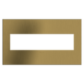 LEGRAND AWC4GBSB4 ADORNE  Brushed Satin Brass Four-Gang Screwless Wall Plate