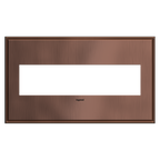 LEGRAND AWC4GMAC4 ADORNE  Matte Antique Copper Four-Gang Screwless Wall Plate