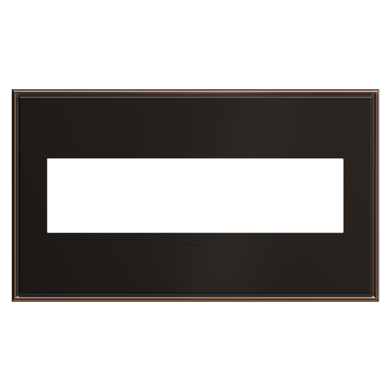 LEGRAND AWC4GOB4 ADORNE  Oil-Rubbed Bronze Four-Gang Screwless Wall Plate