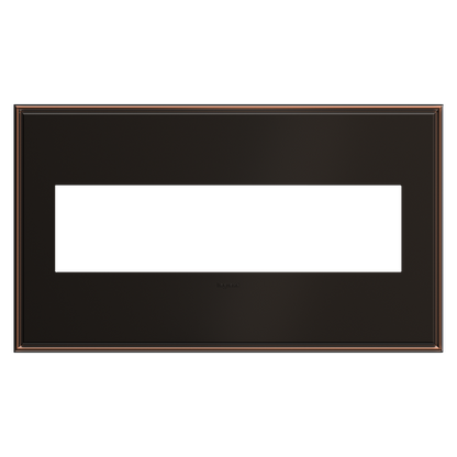 LEGRAND AWC4GOB4 ADORNE  Oil-Rubbed Bronze Four-Gang Screwless Wall Plate